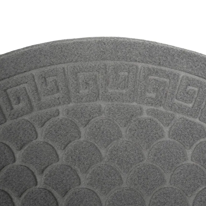 Килимок придверний Eco Fabric Луска півколо без кромки сірий 40 х 60 см (4060-018) - фото 8