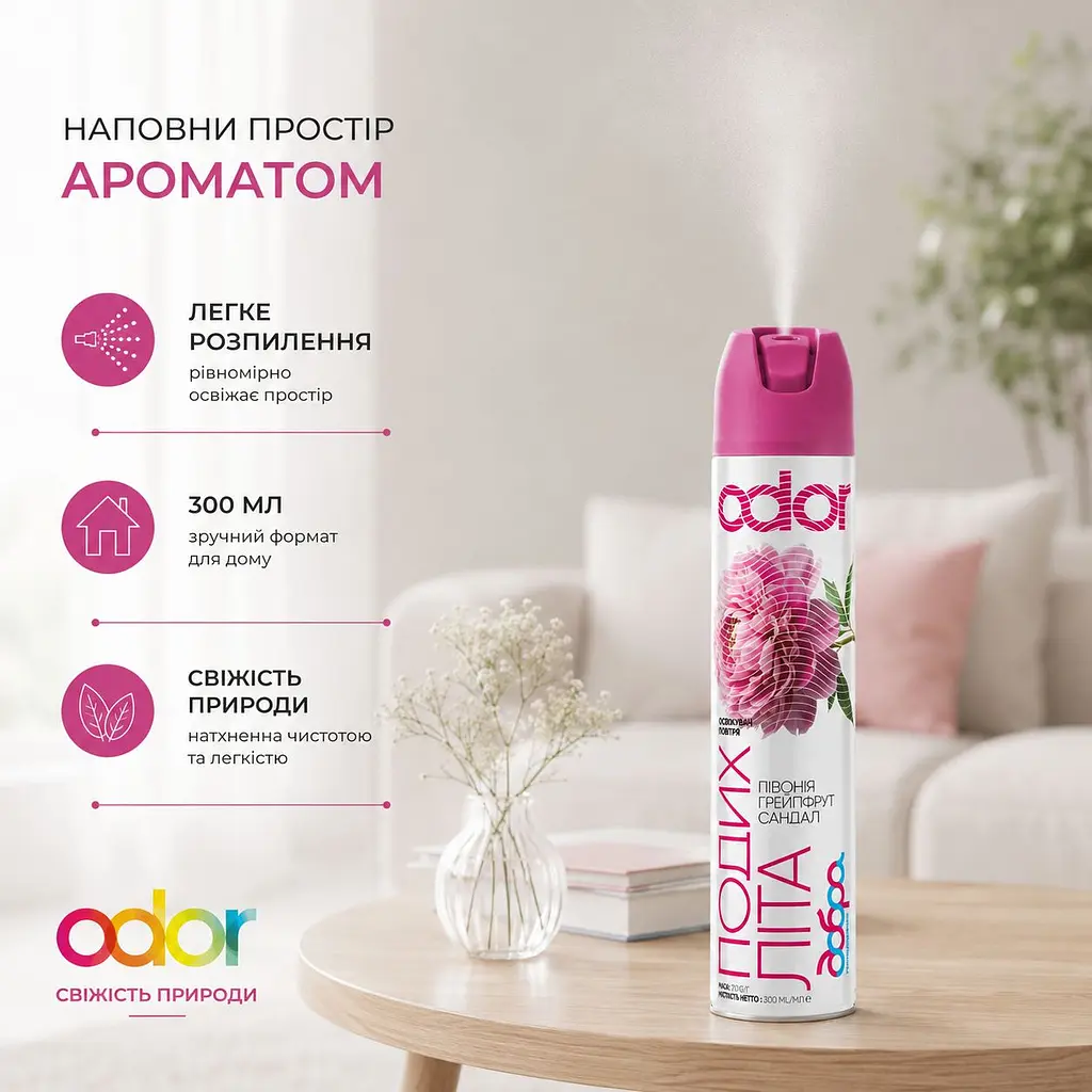 Освіжувач повітря Odor Подих літа 300 мл (4820086524254) - фото 4