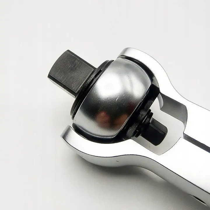 Тріскачка 1/2" з шарніром (360°) Toptul 72 зубця укорочена 1/4"х1/2" CJMM1616 - фото 2
