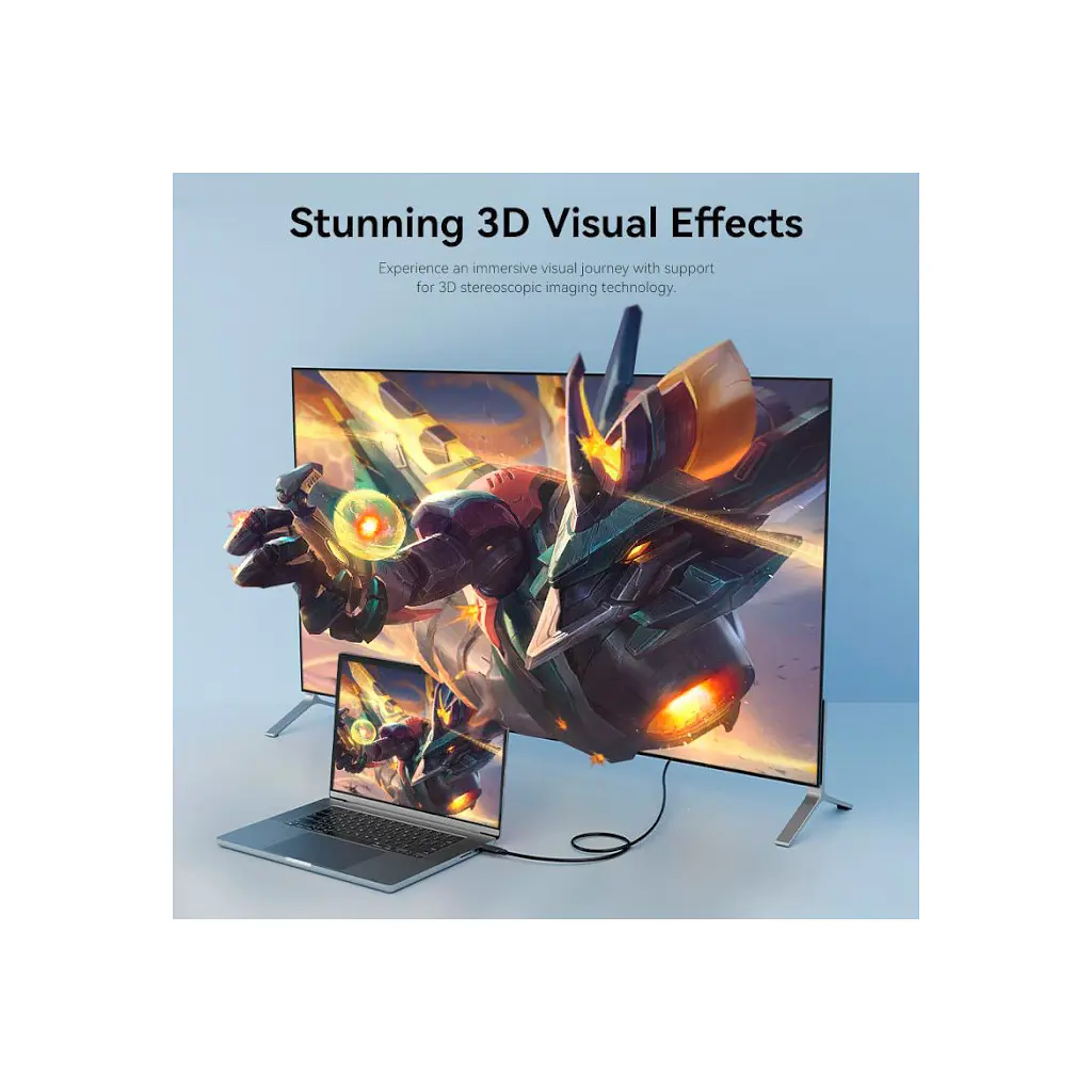 Кабель мультимедийный DisplayPort to DisplayPort 1.5m V1.2 4K 60Hz 3D Dolby 7.1 VENTION (HAKBG) - фото 6