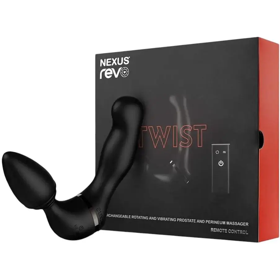 Масажер простати та анальний вібратор Nexus Revo Twist 2в1 вібрації та обертання головки - фото 4