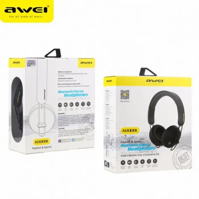Навушники Bluetooth бездротові стерео AWEI A800BL Чорні - фото 8