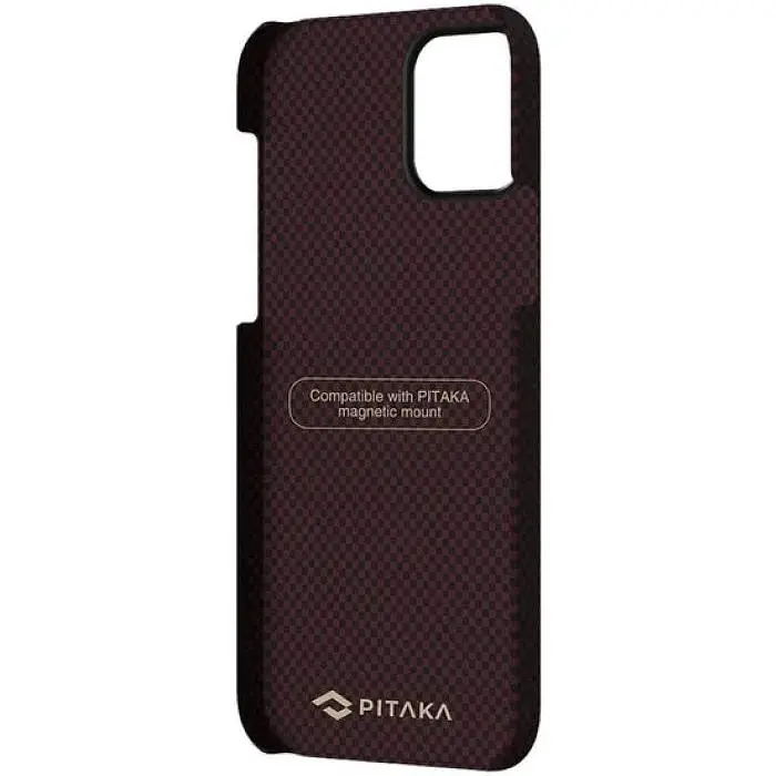 Чохол-накладка Pitaka MagEZ Case Plain Black/Red для iPhone 12 mini (KI1204) - фото 3
