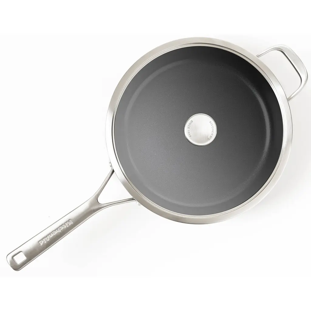 Сотейник KitchenAid FHA с крышкой и керамическим покрытием 28 см (CC005697-001) - фото 4