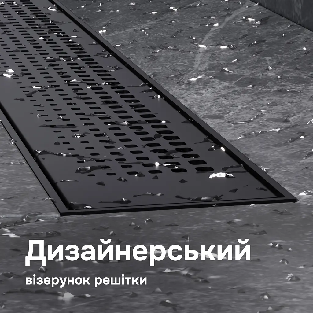 Трап для душу лінійний AM.PM Primeflow Cut Gradient 700 мм, універсальний затвор, чорний (W02SC-P11-070-01BM) - фото 3