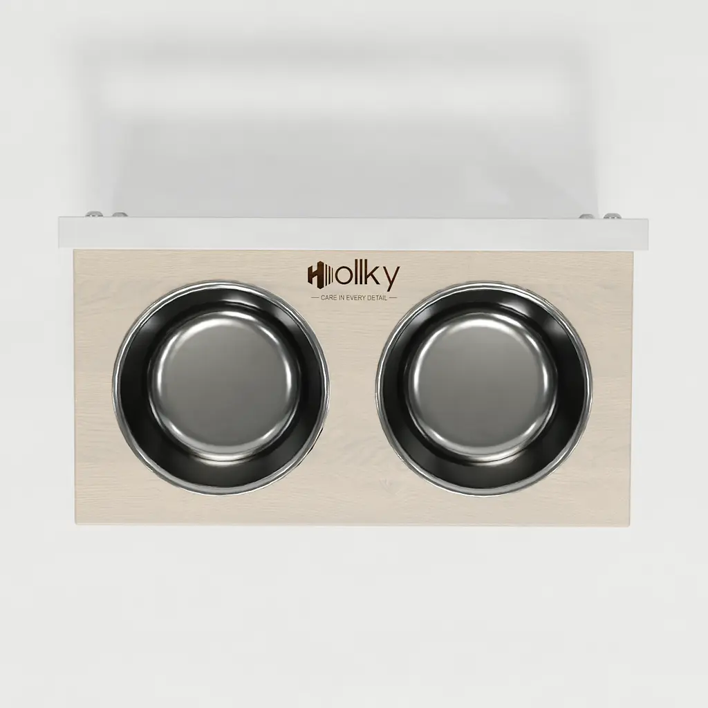 Hollky Flex S — миски на регульованій підставці для маленьких собак (2 × 0.450 л) - фото 4