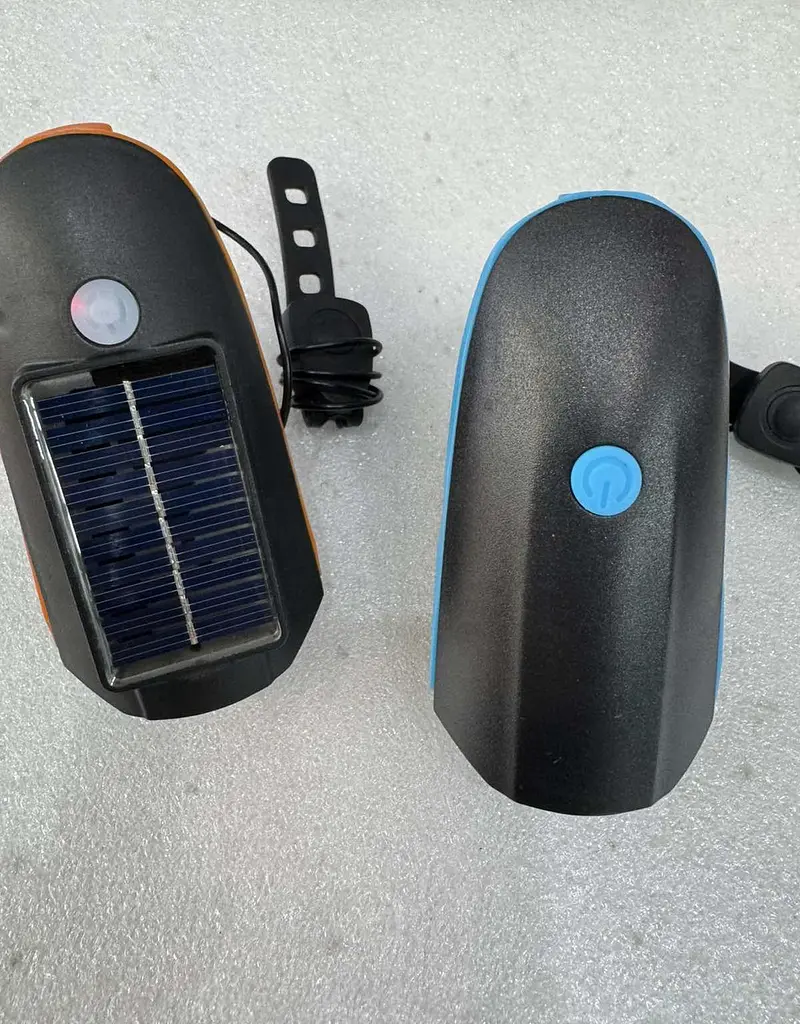 Велофара із сонячною панеллю та сигналом Bike Light 7599 Solar акумуляторний велоліхтар Li-Ion panel IPX4 USB-C - фото 6
