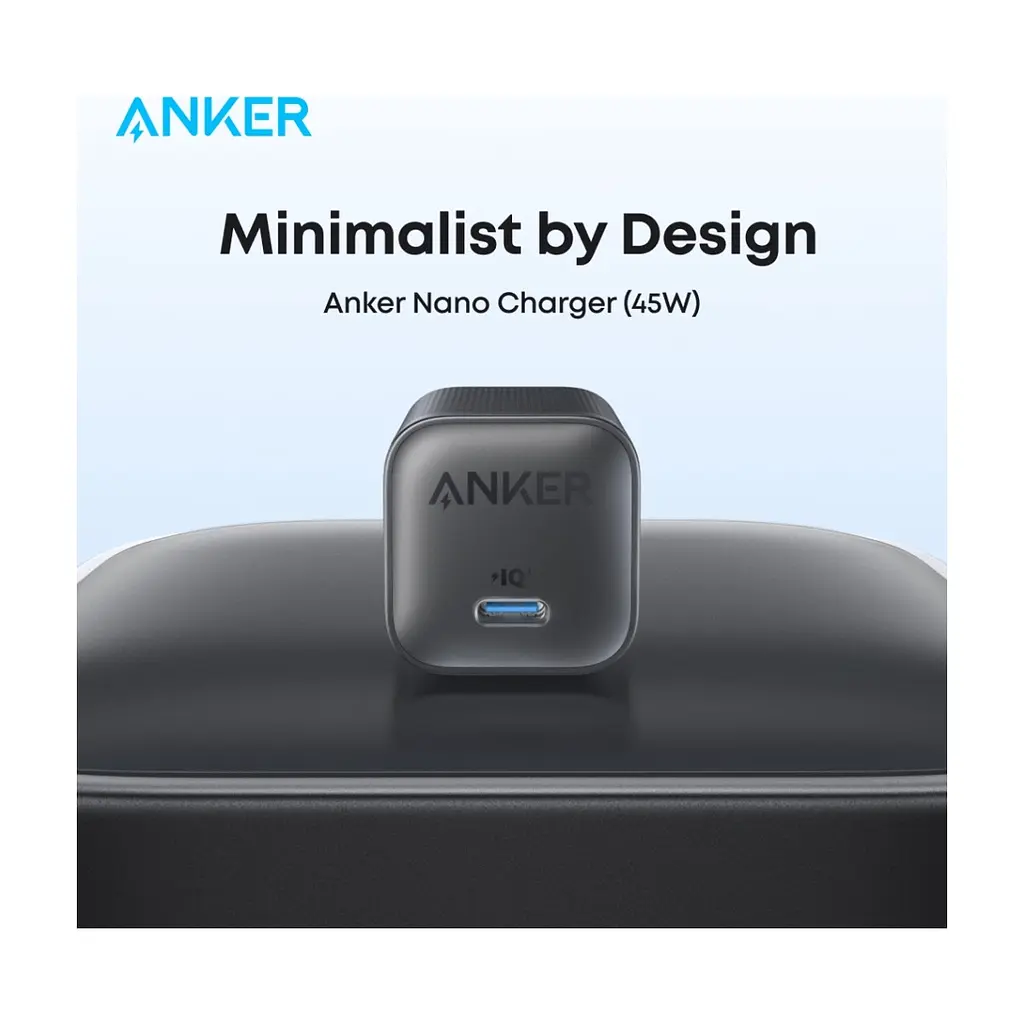Зарядний пристрій Anker USB-C 45W Nano Charger black (A2692L11) - фото 3