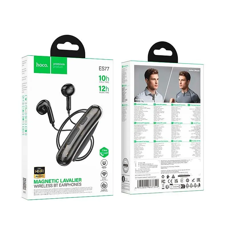 Навушники HOCO Graceful lavalier BT earphones ES77 | BT5.4, 10h | - фото 2