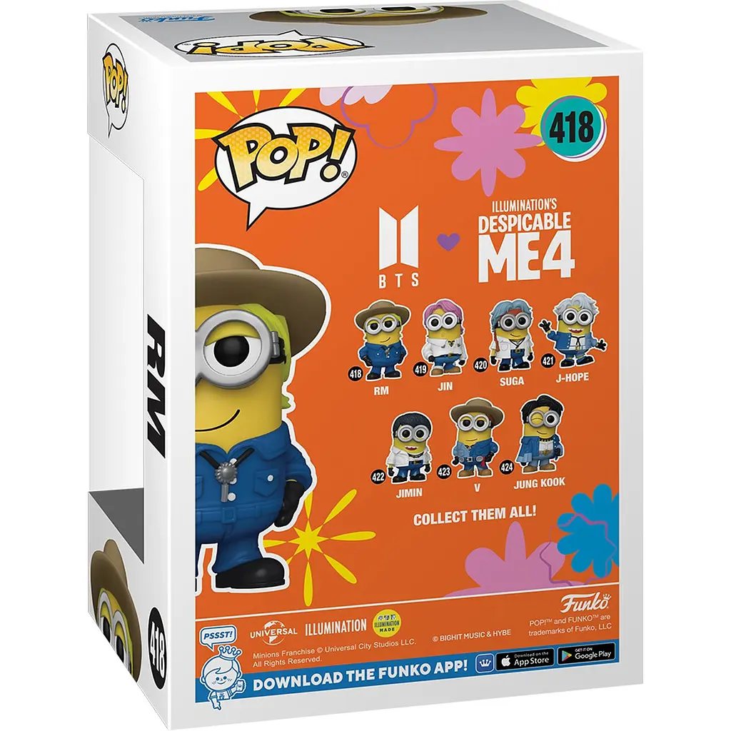 Фігурка Funko POP Rocks: Minions X BTS - RM det0018175 - фото 3