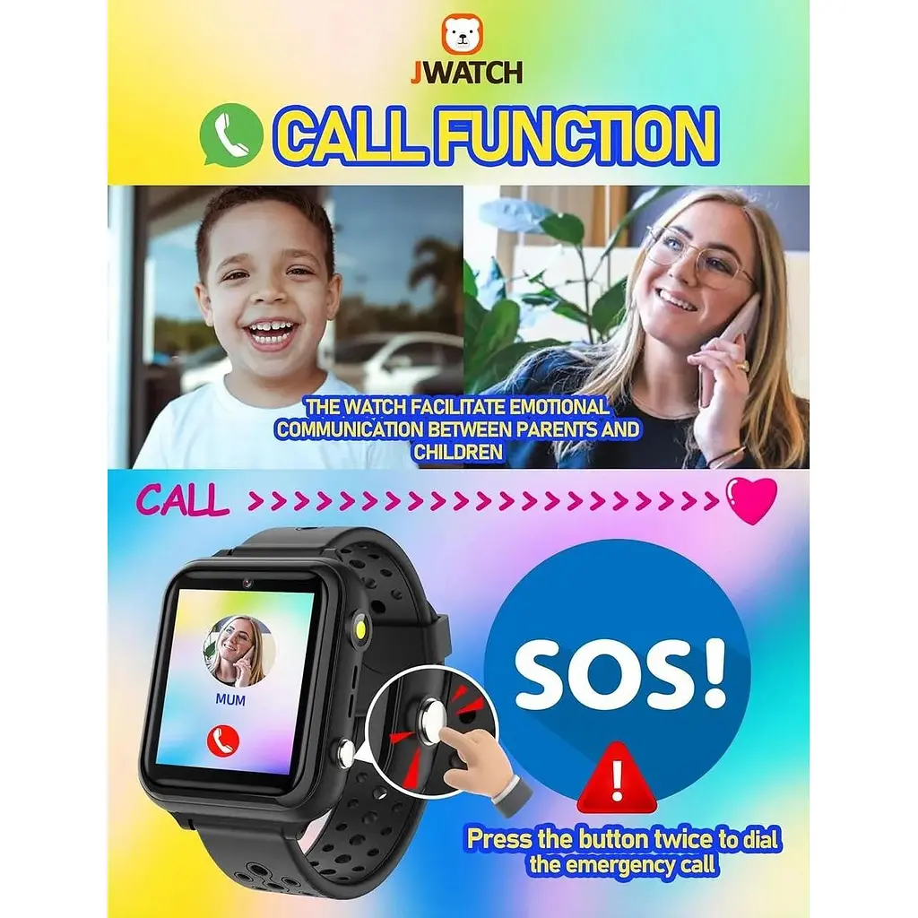 Розумний дитячий годинник Jwatch Kids Smart Watch Phone Sos - фото 4