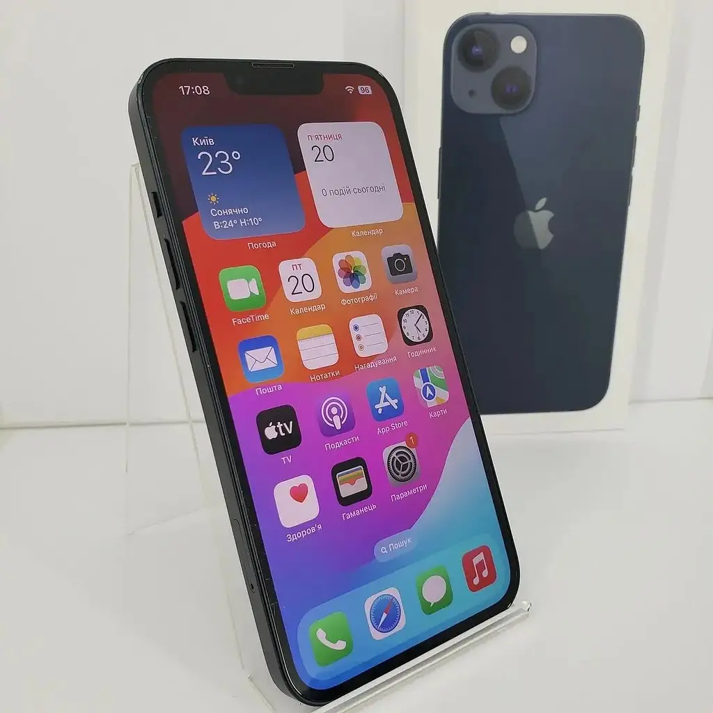 Смартфон Apple iPhone 13 256Gb Midnight A2633 (MMLQ63ZD/A) (TL4YP6WPGJ) Б/У - фото 3