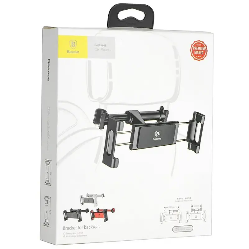 Автодержатель Baseus Backseat Car Mount, на подголовник (SUHZ-0) Черный - фото 5