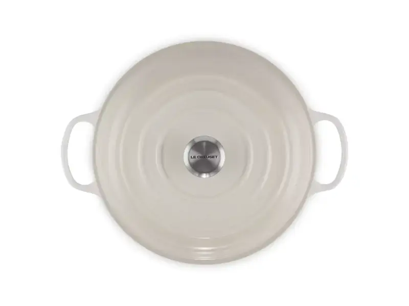 Каструля Le Creuset Signature Cast Iron Shallow Casserole 30 см Meringue 21180307164430 - фото 2