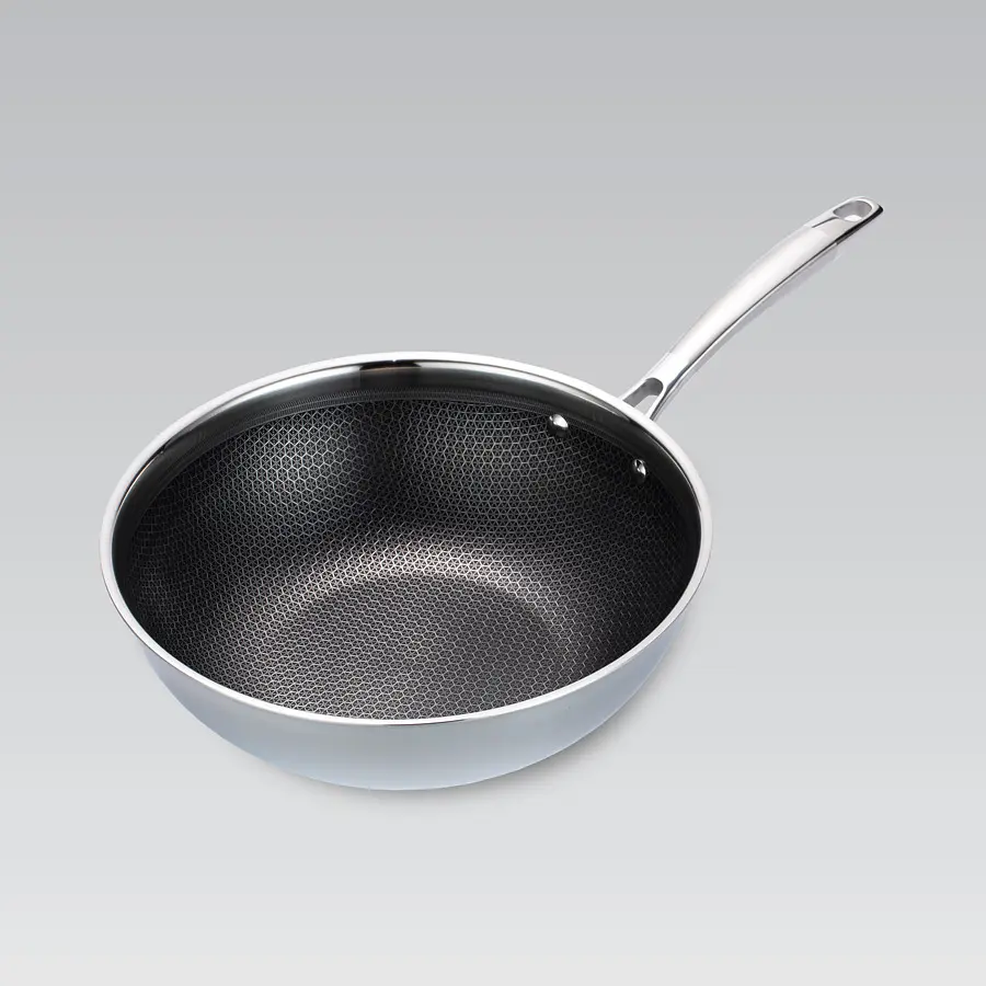 Сковорода WOK Maestro 30 см сіра MR-1224-30 - фото 2