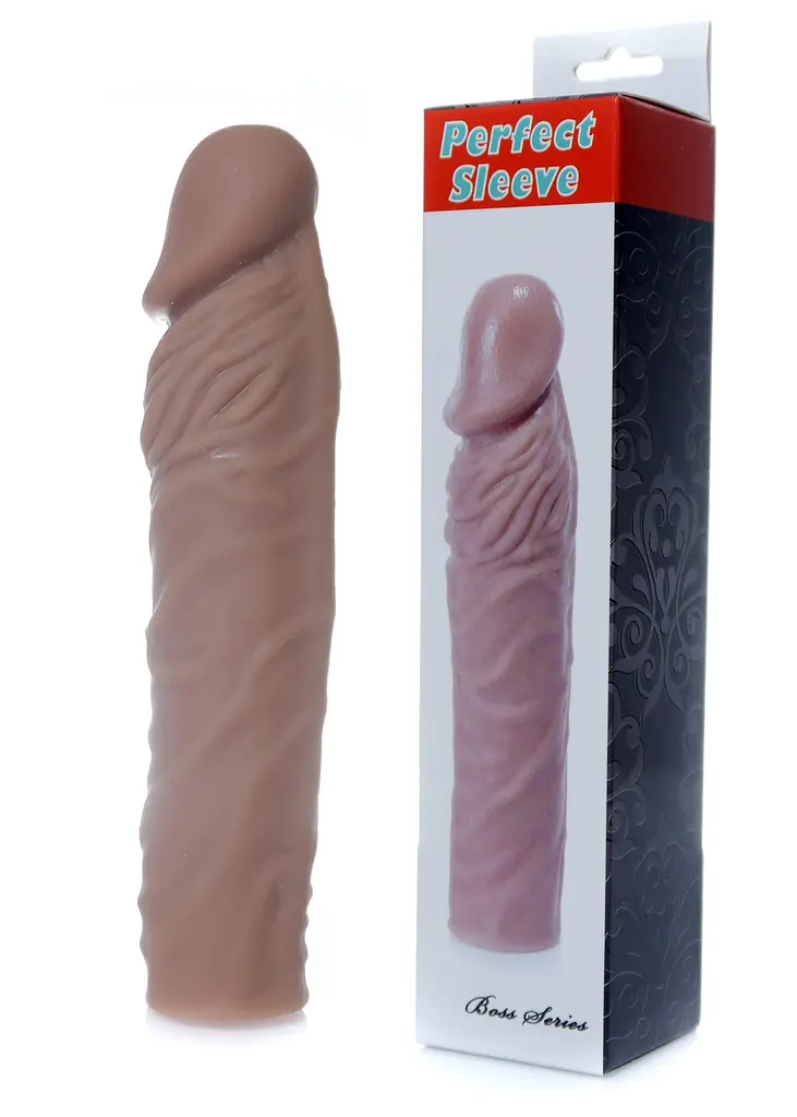 Насадка на пеніс Perfect Sleeve Mulatto extends 7 cm Boss Series 67-00097 99093