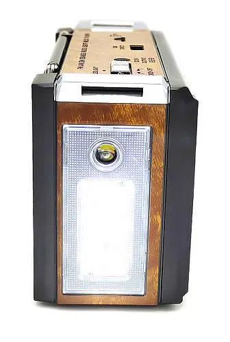 Радіо з ліхтариком/USB/SD/акумулятором Golon RX-381/2 аналогове USB/SD Коричневий (1920775263) - фото 2