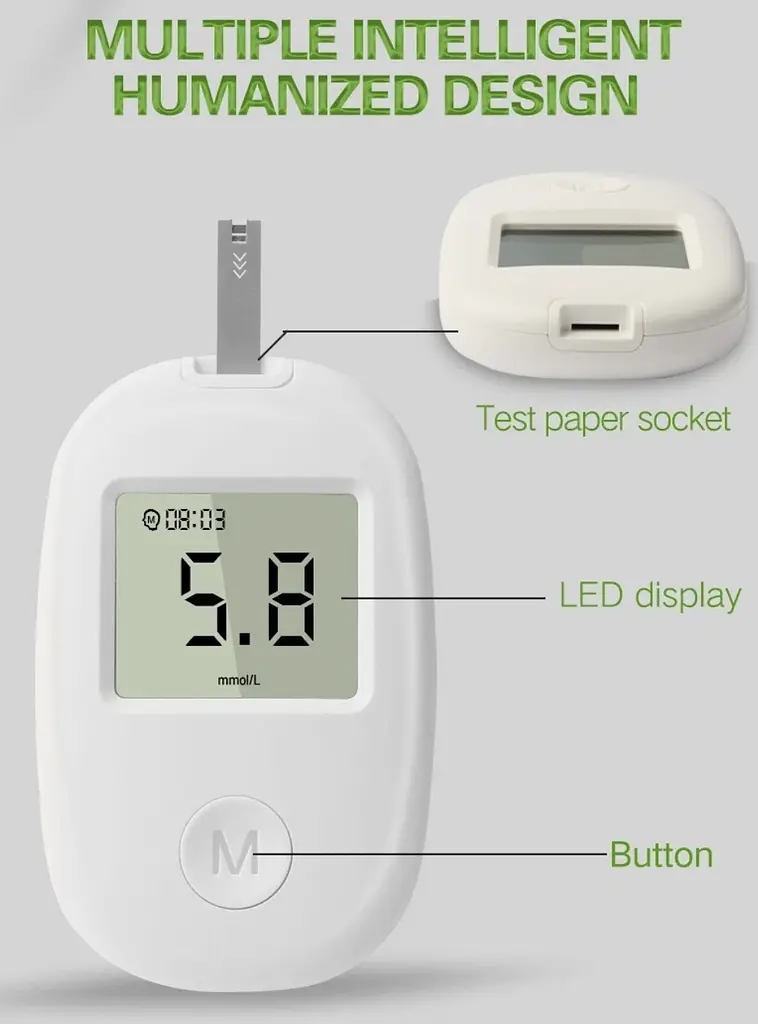 Глюкометр Glucose Meter GLM-76 ∙ Компактний глюкометр GLM-76 для вимірювання рівня цукру в крові - фото 4