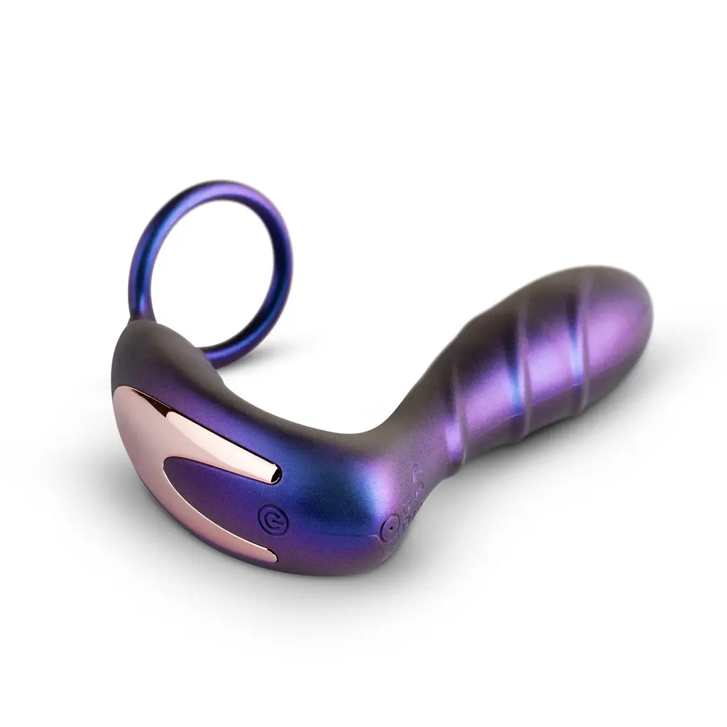 Стимулятор простати Hueman Black Hole Anal Vibrator, 14.3 см фіолетовий - фото 2