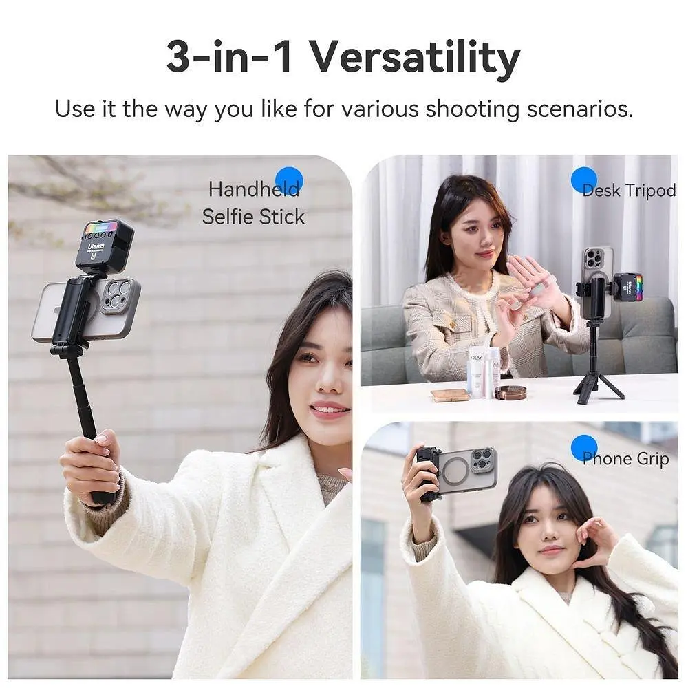 Штатив Ulanzi JJ02 Extendable Grip Tripod (JJ02-B M004) Чорний - фото 5