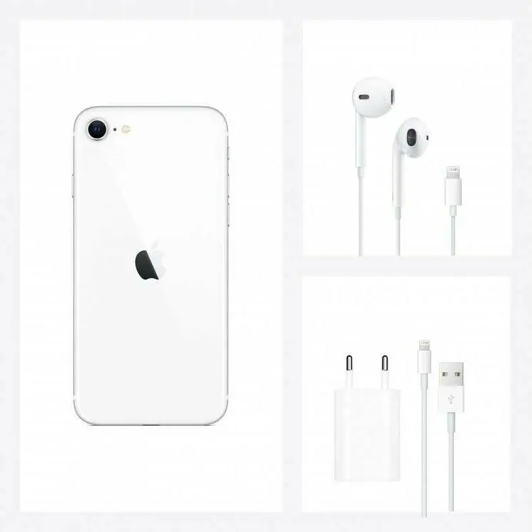 Смартфон Apple iPhone Se 2020 128GB White Seller Refurbished - фото 4