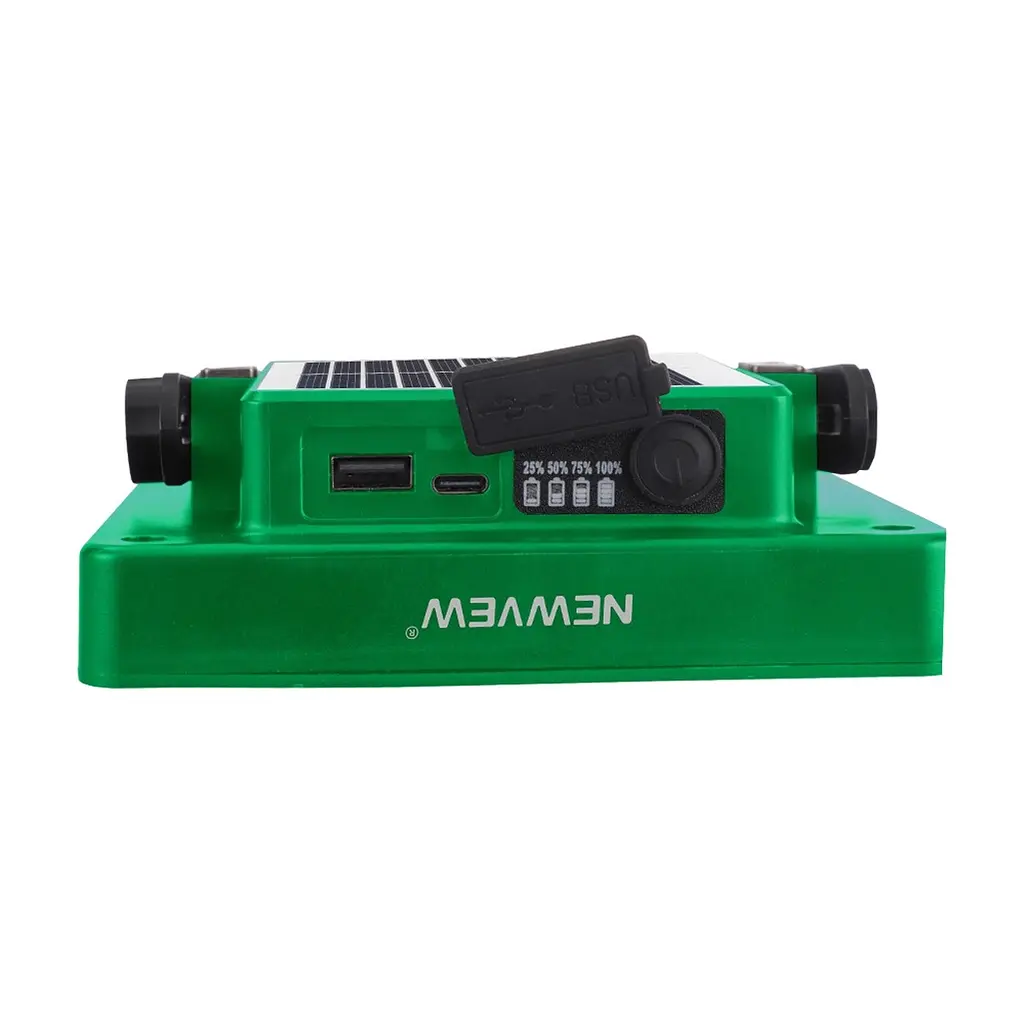 Ліхтар NEWVEW NV-S8 50W Solar Panel 1500mAh Green (NWVW-NV-S8-GN) - фото 4