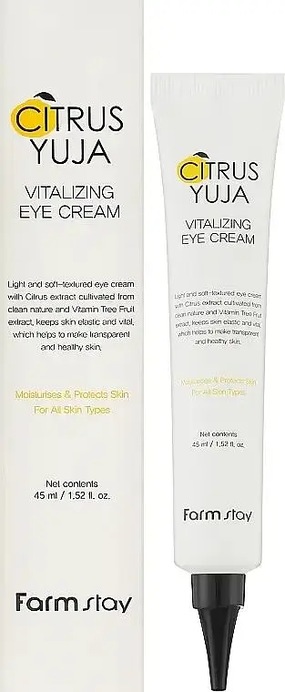 Відновлювальний крем під очі з екстрактом юзу FarmStay Citrus Yuja Vitalizing Eye Cream 45 мл