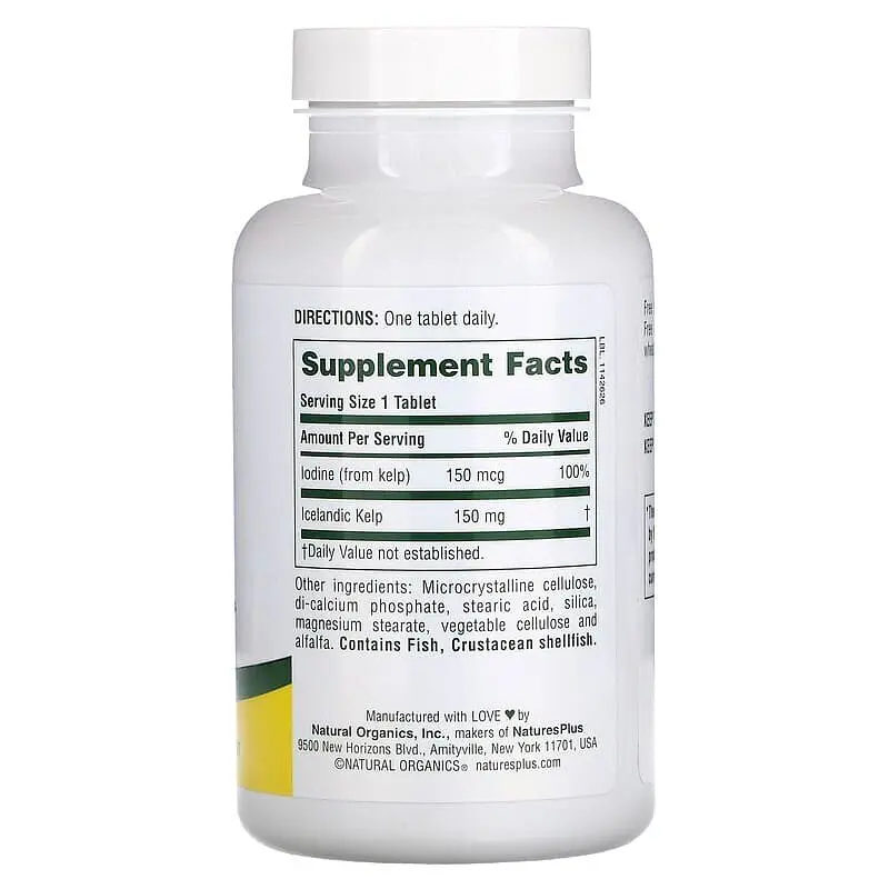 Йод Natures Plus Icelandic Kelp, 300 таблеток - фото 2