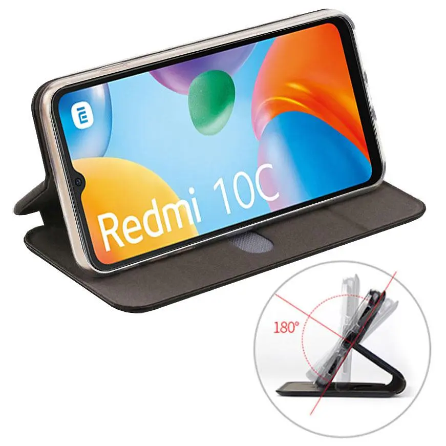 Чехол-книжка Primolux Besus для телефона Xiaomi Redmi 10C Black - фото 4