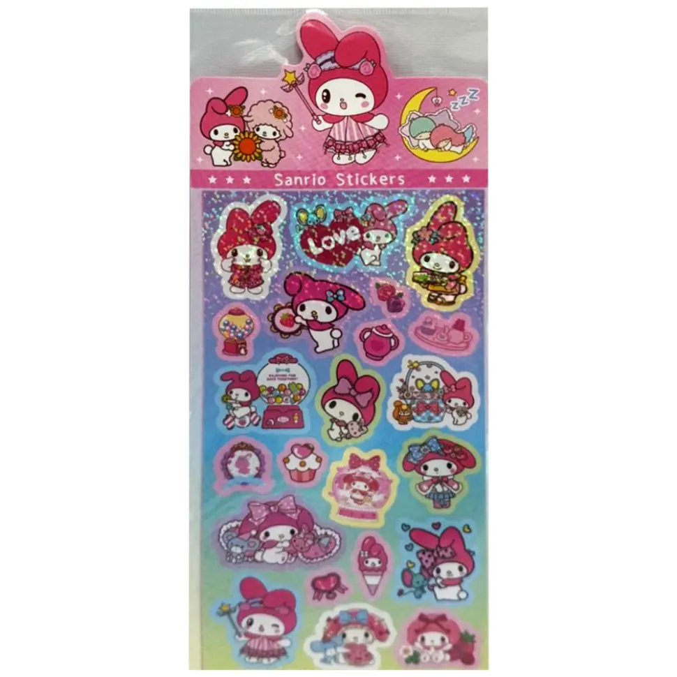 Декоративні наклейки "Sanrio Stickers" Bambi SZ240906-7 з блискітками