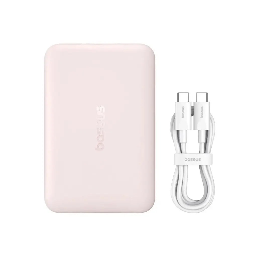 Повербанк Baseus магнітний рожевий 22.5 Вт 10000 mAh - фото 4