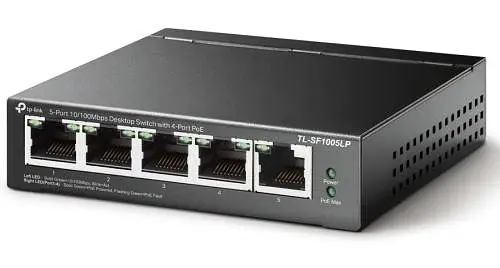 Комутатор TL-SF1005LP, 5x10/100 Mb/s, автоматичне визначення/AUTO MDI/MDIX, металевий корпус TP-Link teh0028250 - фото 2