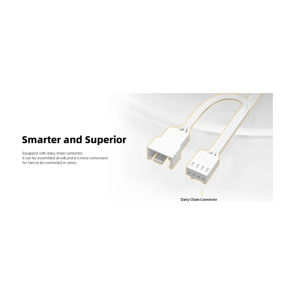 Кулер до корпусу ID-Cooling Вентилятор ID-Cooling AS-140-W Duet White (AS-140-W DUET) - фото 2