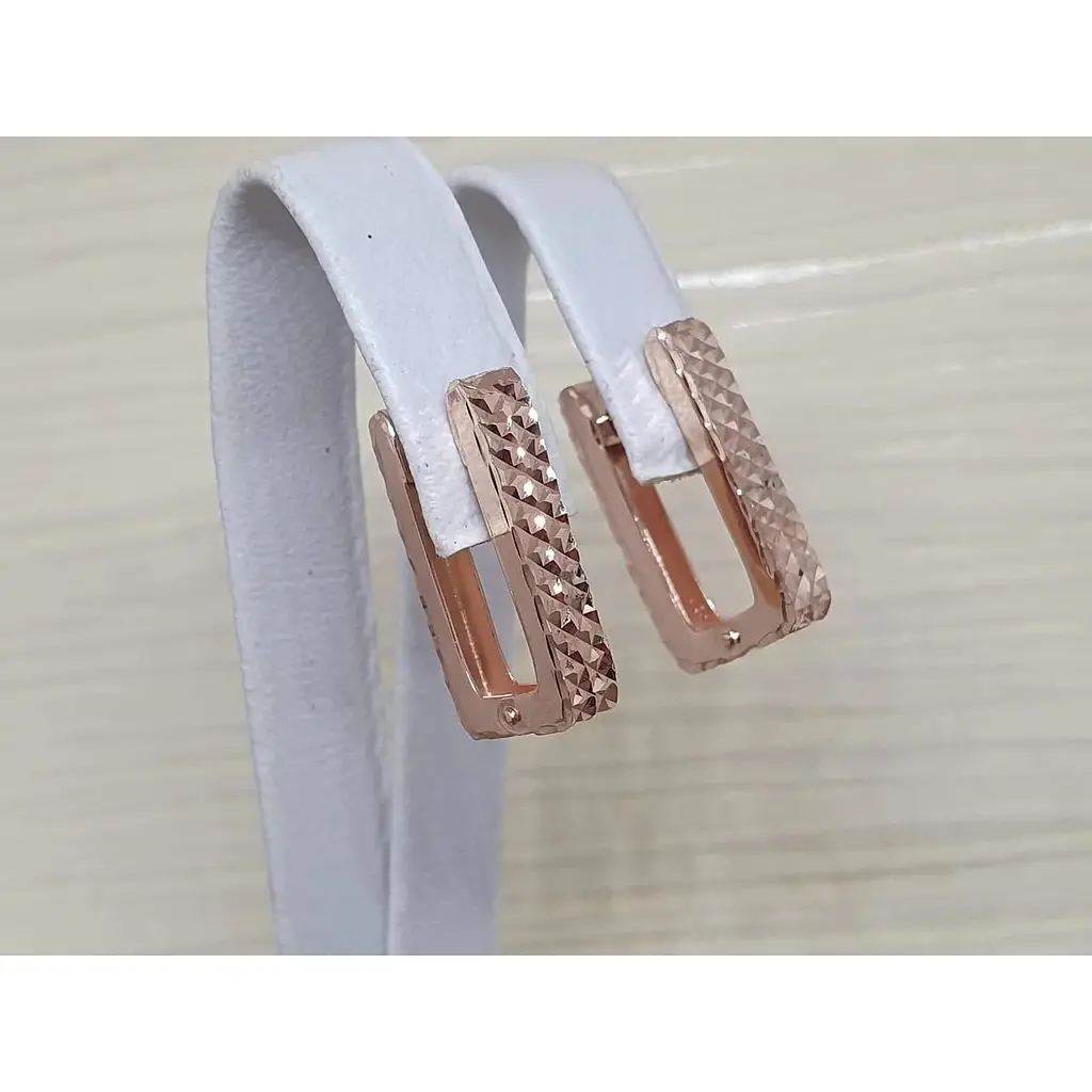 Золотые серьги Favoritum с алмазной гранью. 210178_А - фото 3