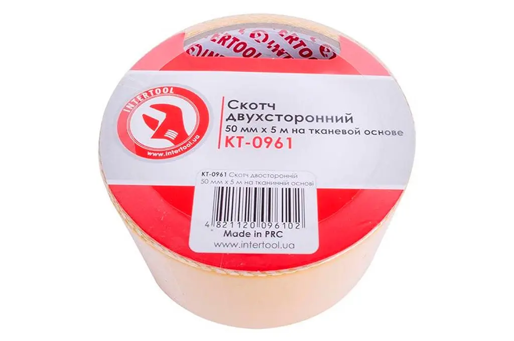 Скотч двосторонній універсальний Intertool 50 мм х 5 м тканина - фото 2