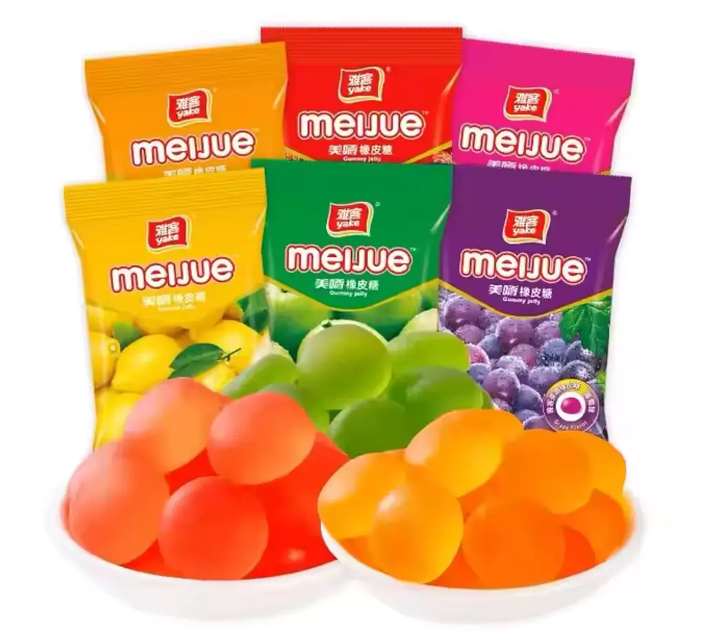 Жувальні цукерки Yake Meijue Gummy Jelly Grape 100г - фото 7