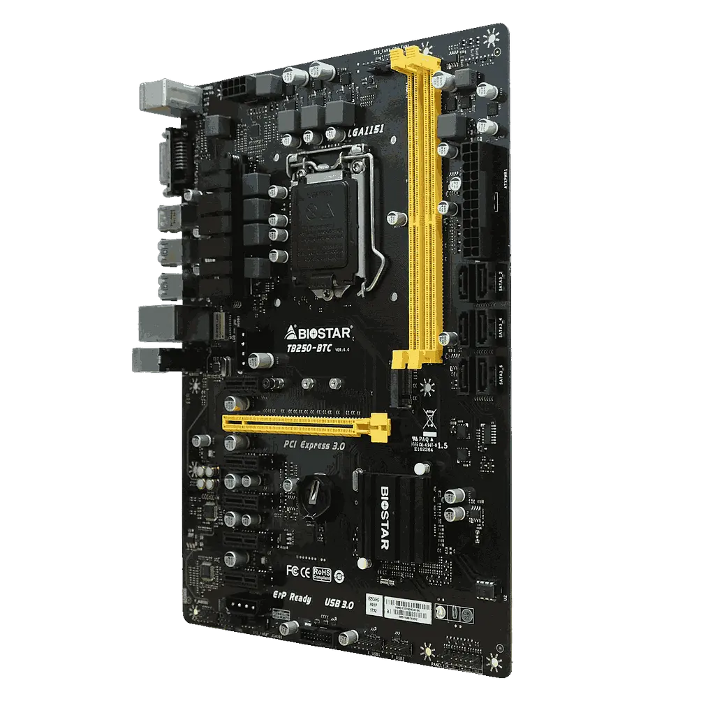 Материнська плата Biostar TB250-BTC V6 LGA 1151v1 (TB250-BTC V6) Б/В - фото 2
