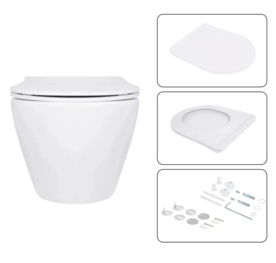 Набір Q-tap Nest 4 в 1 підвісний унітаз Jay Ultra Quiet 520x360x320 + комплект інсталяції QT07335175W48189 - фото 6