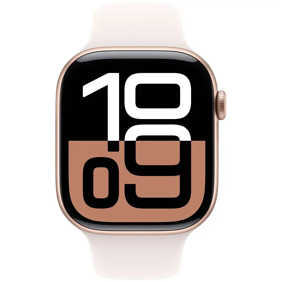 Смарт-годинник Apple Watch Series 10 GPS, 42mm, Rose Gold, Light Blush Sport Band, M/L (Grade C) Seller Refurbished - фото 2