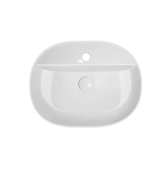 Раковина накладна Mixxus Premium ELLIPSE-0203 з отвором під змішувач (MP6678) - фото 3