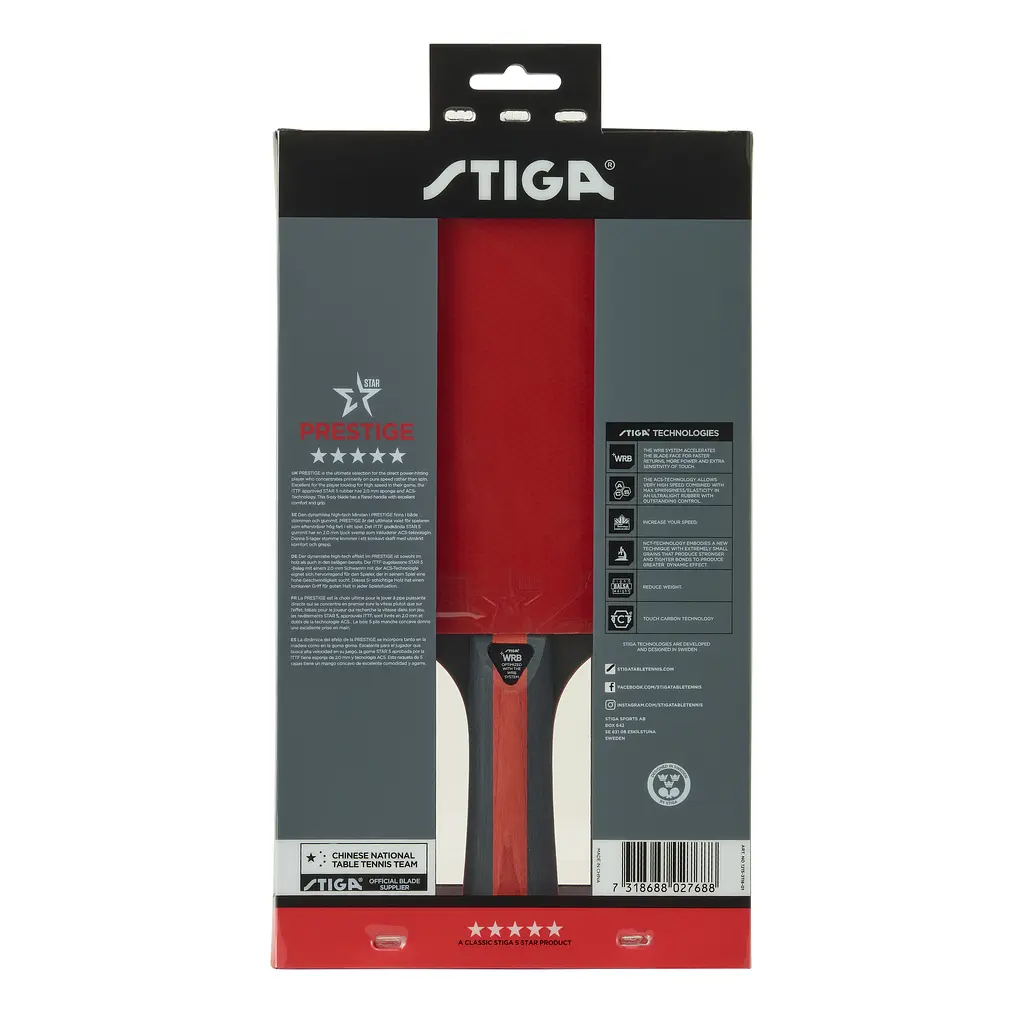 Ракетка для настільного тенісу Stiga Prestige 5 Star FL (1215-3118-01) - фото 5