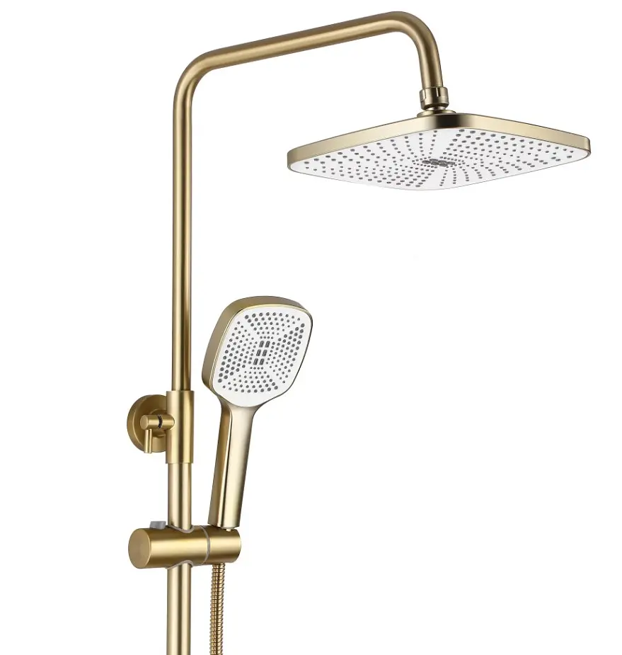 Душова система Rea Argus brushed gold з виливом REA-P7841, Золотий - фото 5
