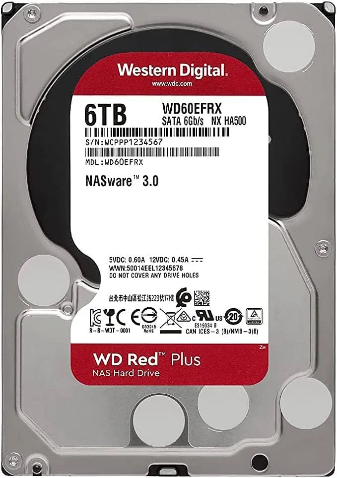 Жесткий диск Western Digital 3.5 6TB Red Plus (WD60EFPX) - фото 2
