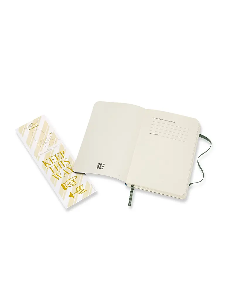 Записник Moleskine Classic кишеньковий, Лінійка Миртовий Зелений М’який (QP611K15) - фото 3