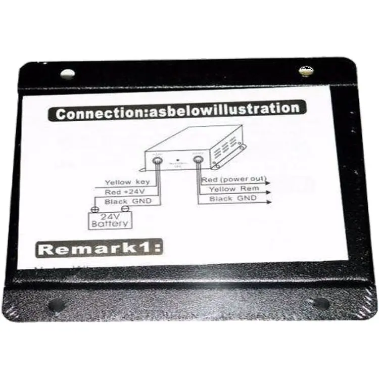 Портативный автомобильный инвертор преобразователь с 24-12 V с индикатором работы рассчитан на выдачу 20 А UKC DC/DC 240W черный (3387_424) - фото 3
