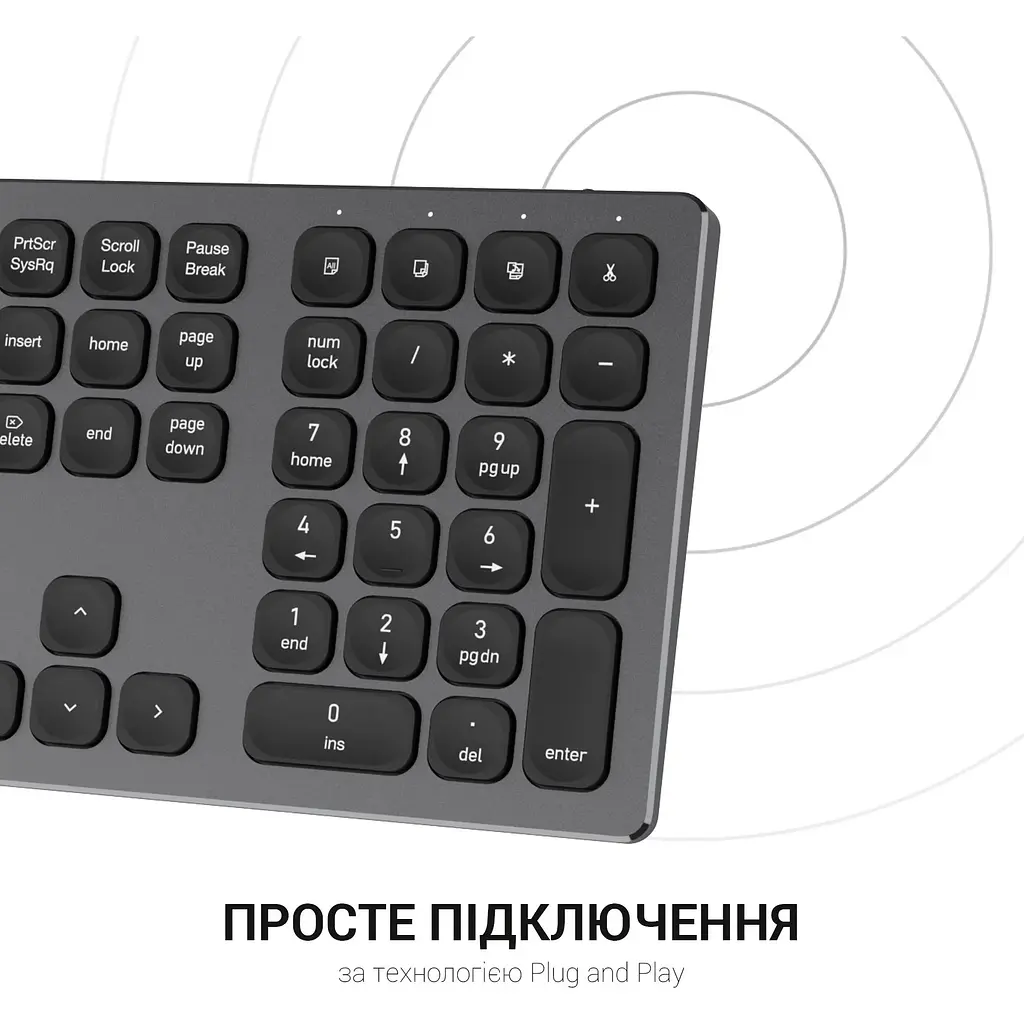 Клавиатура OfficePro беспроводная черная (SK1550B) - фото 8
