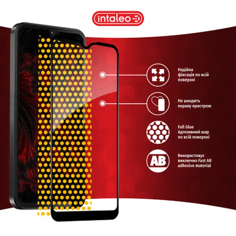 Скло захисне Intaleo Full Glue Samsung A15 Black (1283126583063) - фото 7