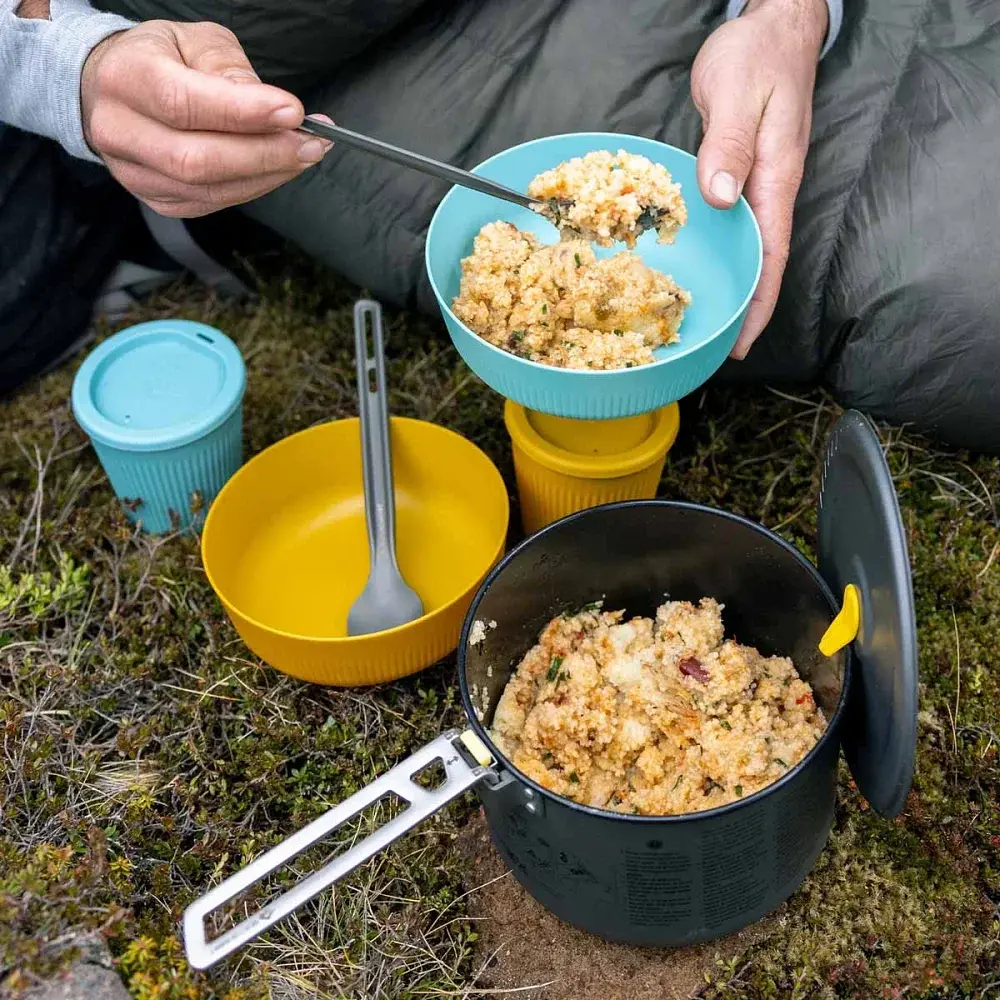 Набір столових приладів Sea To Summit Frontier UL Cutlery Set ложка+виделка+адаптер - фото 4