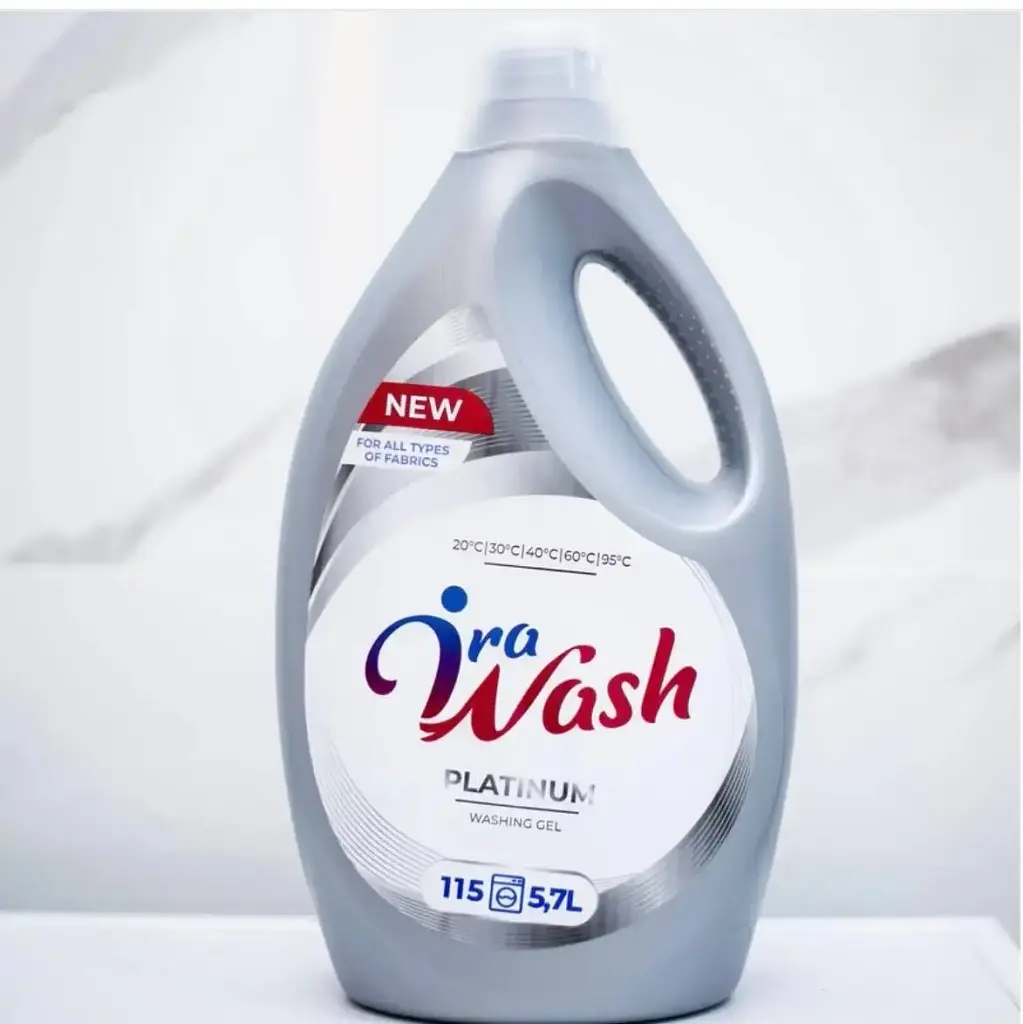 Гель для прання кольорової та світлої білизни Irawash Platinum 5,7 л