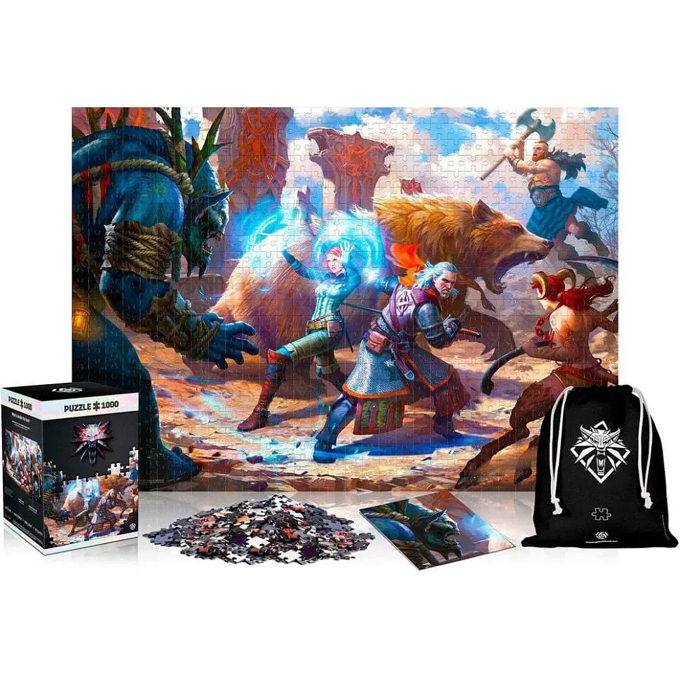 Пазл класичний GoodLoot Witcher: Geralt Triss in Battle puzzles 1000 елементів (5908305233619) - фото 2